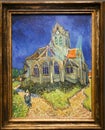 Vincent van gogh painting church at Orsay Museum in Paris